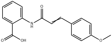 2-{[(2E)-3-(4-METHOXYPHENYL)PROP-2-ENOYL]AMINO}BENZOIC ACID Struktur