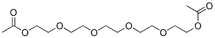 3,6,9,12-tetraoxatetradecane-1,14-diyl diacetate Struktur