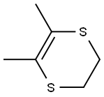 2,3-dihydro-5,6-dimethyl-1,4-dithiin  Struktur