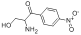 2-Amino-3-hydroxy-1-(4-nitrophenyl)-1-propanone Struktur