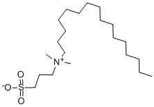 3-(N,N-Dimethylpalmitylammonio)propanesulfonate Struktur