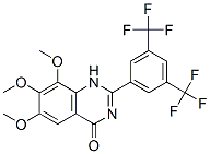 4(1H)-Quinazolinone,  2-[3,5-bis(trifluoromethyl)phenyl]-6,7,8-trimethoxy-  (9CI) Struktur