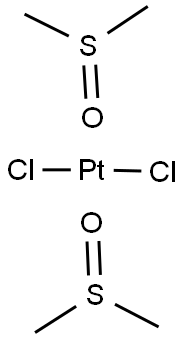 didimethylsulfoxide dichloroplatinum(II) Struktur