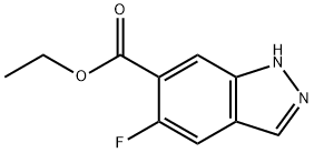 ethyl 5-fluoro-1H-indazole-6-carboxylate Struktur