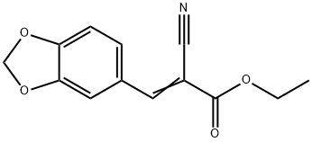 ETHYL 3-(1,3-BENZODIOXOL-5-YL)-2-CYANOACRYLATE Struktur