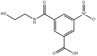 3-[[(2-hydroxyethyl)amino]carbonyl]-5-nitrobenzoic acid Struktur