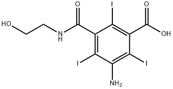 IOXILAN   RELATED  COMPOUND  A (100 MG)  (5-AMINO-2,4,6-TRIIODO-3  N-(2-HYDROXYETHYL)CARBA-MOYL BENZOIC ACID) Struktur