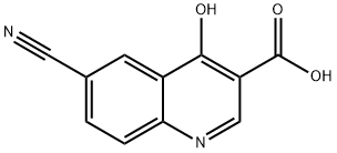 3-Quinolinecarboxylicacid,6-cyano-4-hydroxy-(9CI) Struktur