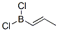 (E)-1-(Dichloroboryl)-1-propene Struktur