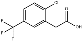 2-CHLORO-5-(TRIFLUOROMETHYL)PHENYLACETIC ACID Struktur