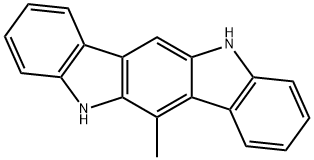 5,11-dihydro-6-Methyl-indolo[3,2-b]carbazole Struktur