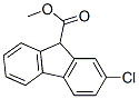 2-Chloro-9H-fluorene-9-carboxylic acid methyl ester Struktur