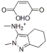 4,5,6,7-tetrahydro-N,2-dimethyl-2H-indazol-3-ylammonium hydrogen maleate Struktur