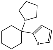 1-(1-(2-thienyl)cyclohexyl)pyrrolidine Struktur