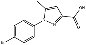 1-(4-BROMO-PHENYL)-5-METHYL-1H-PYRAZOLE-3-CARBOXYLIC ACID Struktur