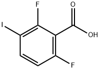 2,6-Difluoro-3-iodobenzoic acid Struktur