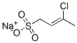 sodium 3-chlorobut-2-ene-1-sulphonate  Struktur