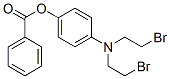 [4-(bis(2-bromoethyl)amino)phenyl] benzoate Struktur