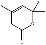 3,6-DIHYDRO-4,6,6-TRIMETHYL-2H-PYRAN-2-ONE Struktur