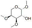 Methyl 3,4-di-O-methyl-beta-L-arabinopyranoside Struktur