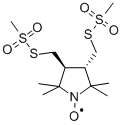 Trans-3,4-Bis(methylmethanethiosulfonylmethyl)-2,2,5,5-tetramethylpyrrolidin-1-yloxyl Radical Struktur