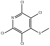 2,3,5,6-tetrachloro-4-(methylthio)pyridine Struktur