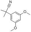 2-(3,5-DIMETHOXY-PHENYL)-2-METHYL-PROPIONITRILE
 Struktur