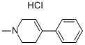 1-Methyl-4-phenyl-1,2,3,6-tetrahydropyridine hydrochloride Struktur