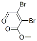 (Z)-2,3-Dibromo-4-oxo-2-butenoic acid methyl ester Struktur