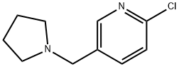 2-chloro-5-(pyrrolidin-1-ylmethyl)pyridine Struktur