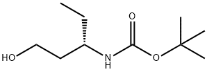 Carbamic acid, [(1S)-1-ethyl-3-hydroxypropyl]-, 1,1-dimethylethyl ester (9CI) Struktur