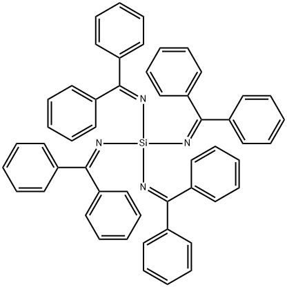 N,N',N'',N'''-Tetrakis(diphenylmethylene)silanetetraamine Struktur