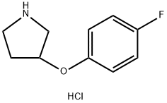 3-(4-FLUOROPHENOXY)PYRROLIDINE HYDROCHLORIDE Struktur