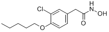 2-[3-Chloro-4-(pentyloxy)phenyl]acetohydroxamic acid Struktur