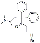 6-(dimethylamino)-4,4-diphenylheptan-3-one hydrobromide  Struktur