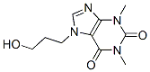 3,7-dihydro-7-(3-hydroxypropyl)-1,3-dimethyl-1H-purine-2,6-dione Struktur