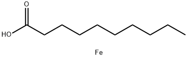 Decanoic acid iron(III)salt Struktur