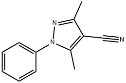 3,5-DIMETHYL-1-PHENYL-1H-PYRAZOLE-4-CARBONITRILE Struktur