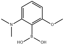 2-DIMETHYLAMINO-6-METHOXYPHENYLBORONIC ACID Struktur