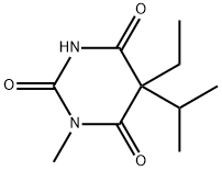 5-Ethyl-5-isopropyl-1-methylbarbituric acid Struktur