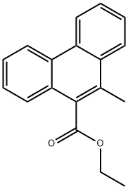 ETHYL 10-METHYL-9-PHENANTHRENECARBOXYLATE Struktur