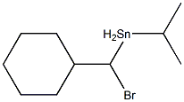 Bromocyclohexylisopropyl(methyl)tin(IV) Struktur