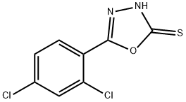 5-(2,4-DICHLOROPHENYL)-1,3,4-OXADIAZOLE-2(3H)-THIONE Struktur