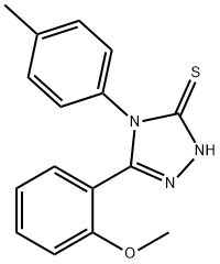 5-(2-METHOXYPHENYL)-4-(4-METHYLPHENYL)-4H-1,2,4-TRIAZOLE-3-THIOL Struktur