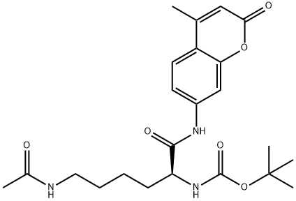 BOC-LYS(AC)-AMC Structure