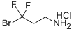 3-BROMO-3,3-DIFLUOROPROPYLAMINE HYDROCHLORIDE Struktur