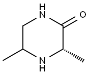 Piperazinone, 3,5-dimethyl-, (3S)- (9CI) Struktur