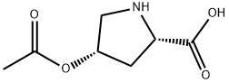 L-Proline, 4-(acetyloxy)-, (4S)- (9CI) Struktur