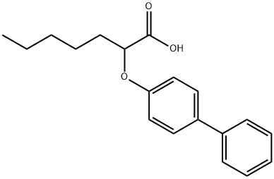 2-([1,1'-Biphenyl]-4-yloxy)heptanoic acid Struktur