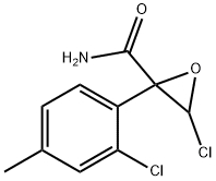 3-Chloro-2-(2-chloro-4-methylphenyl)oxirane-2-carboxamide Struktur